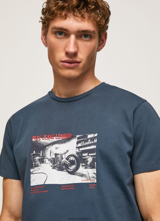 T-Shirt mit Fotodruck Männer Pepe Jeans Jarman 84XH6T954