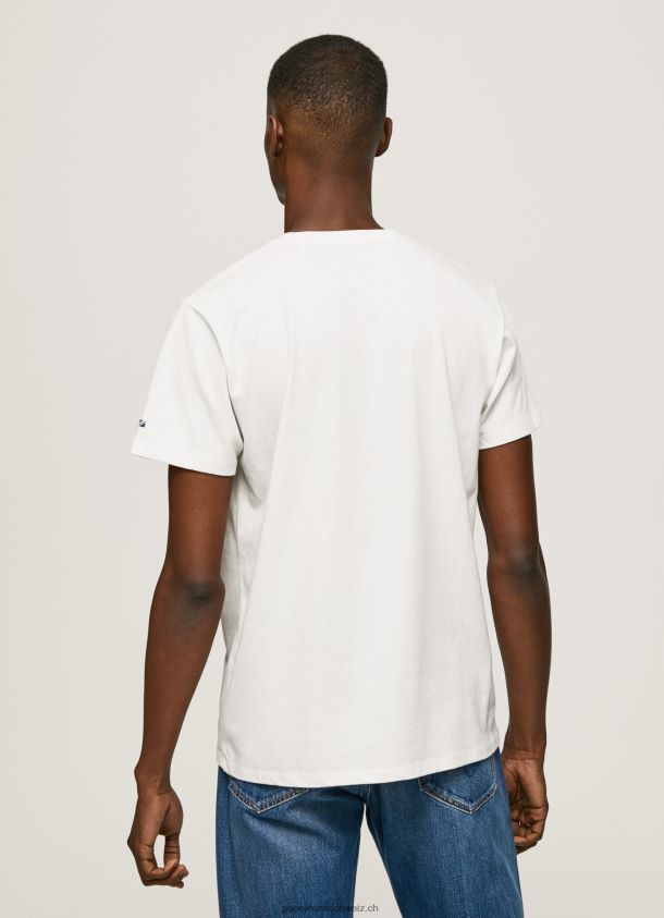 T-Shirt mit Fotodruck Männer Pepe Jeans Weiss 84XH6T955