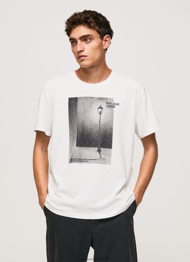 T-Shirt mit Fotodruck Männer Pepe Jeans Weiss 84XH6T958