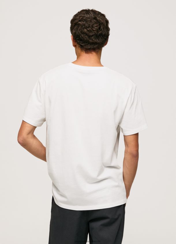 T-Shirt mit Fotodruck Männer Pepe Jeans Weiss 84XH6T958
