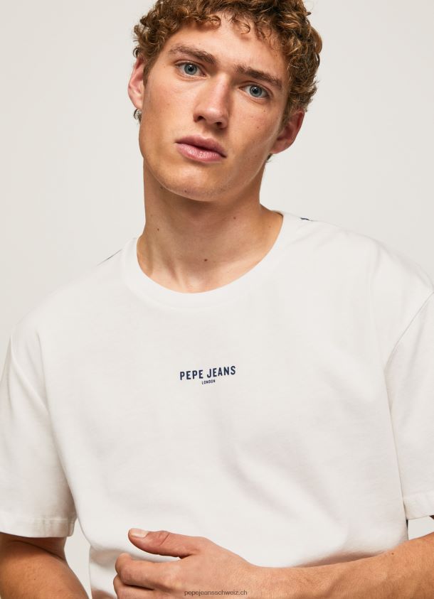 T-Shirt mit Fotodruck Männer Pepe Jeans Weiss 84XH6T981