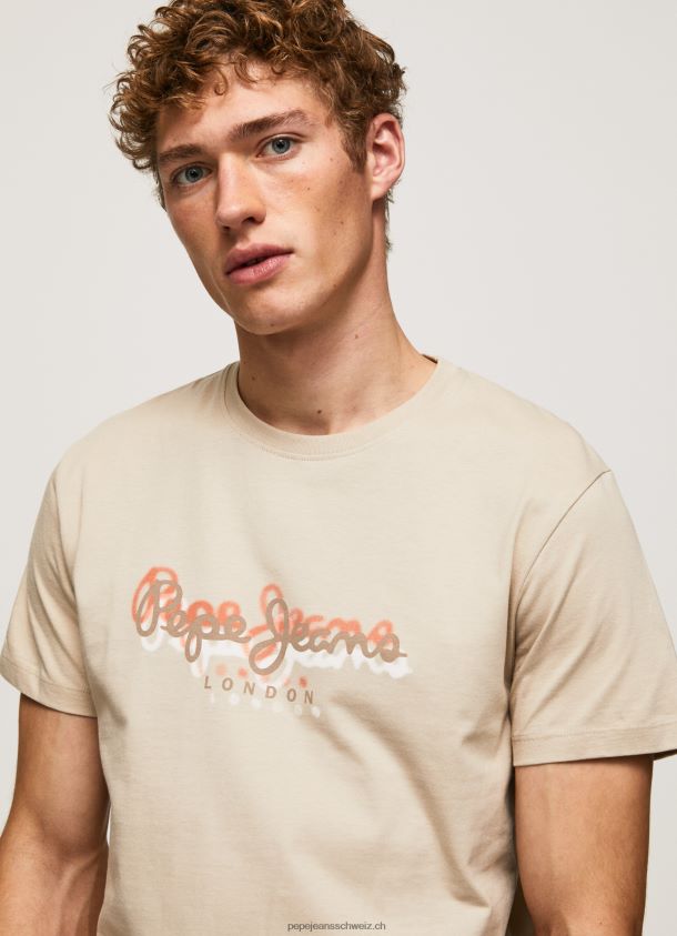T-Shirt mit Logo-Print Männer Pepe Jeans Malz 84XH6T993