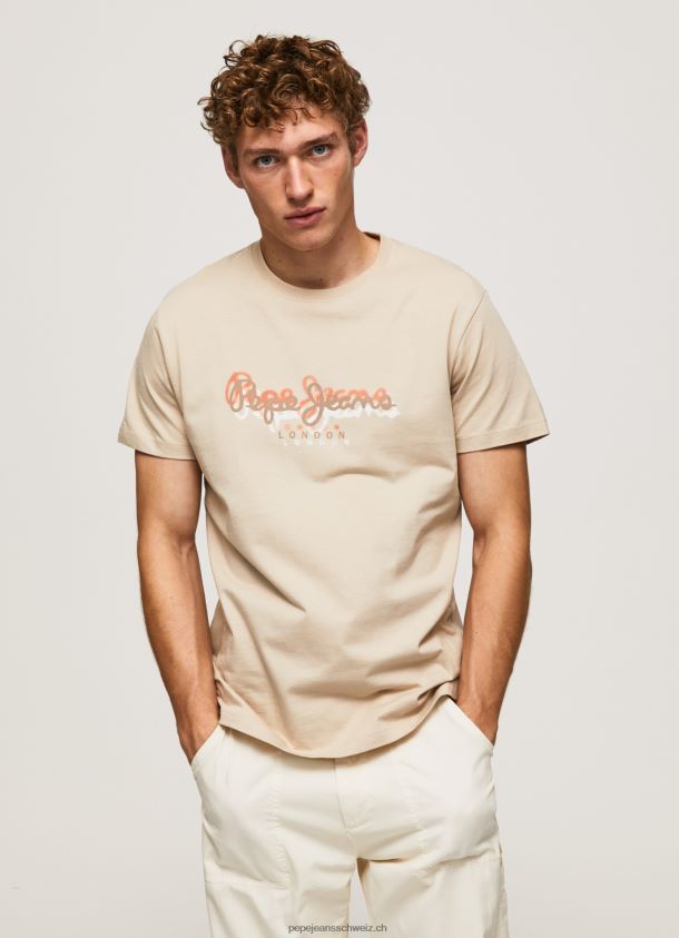 T-Shirt mit Logo-Print Männer Pepe Jeans Malz 84XH6T993