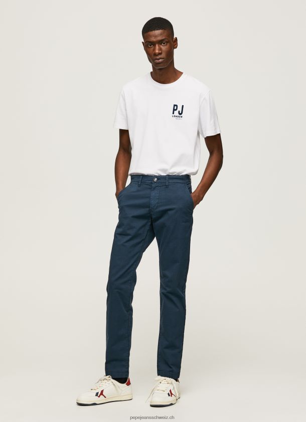 T-Shirt mit Logo-Print Männer Pepe Jeans Weiss 84XH6T953