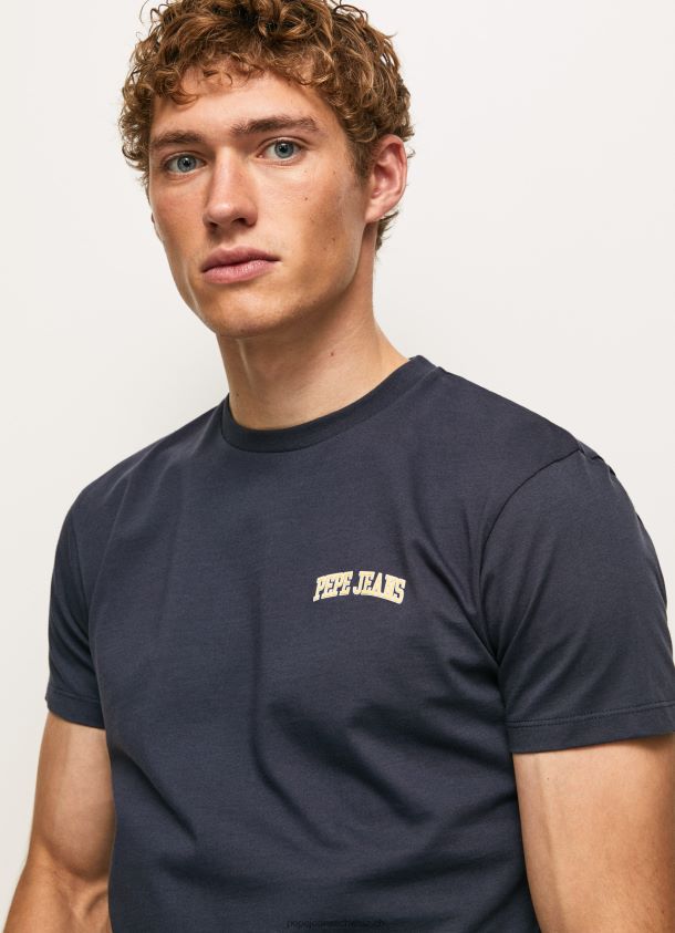 T-Shirt mit Logo-Print Männer Pepe Jeans dulwich 84XH6T973