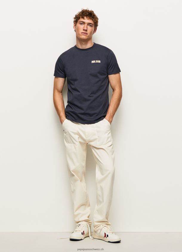 T-Shirt mit Logo-Print Männer Pepe Jeans dulwich 84XH6T973