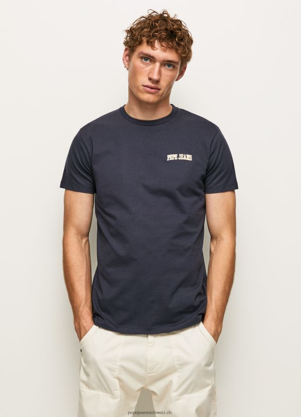 T-Shirt mit Logo-Print Männer Pepe Jeans dulwich 84XH6T973