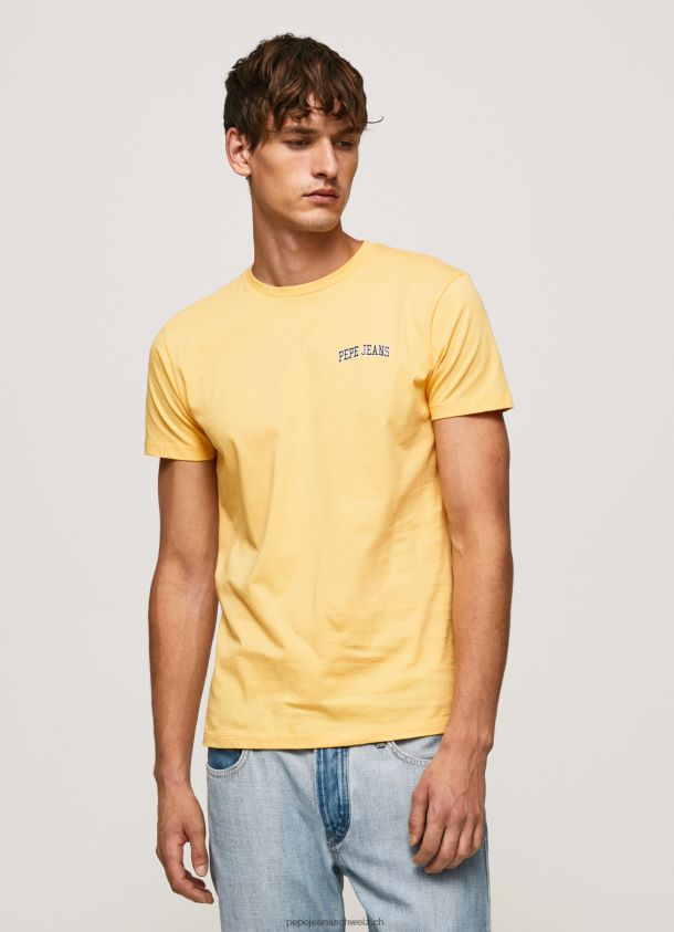 T-Shirt mit Logo-Print Männer Pepe Jeans scheinen 84XH6T972