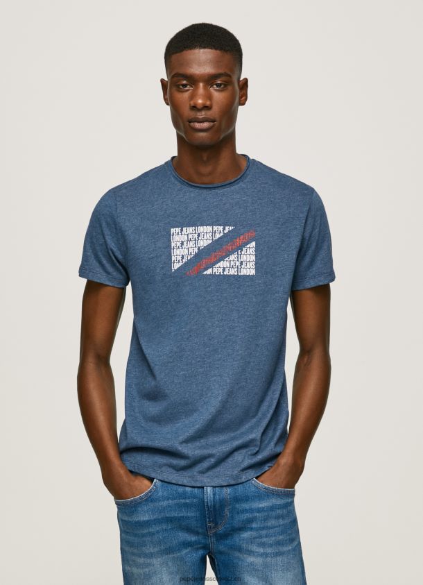 T-Shirt mit marmoriertem Logo-Print Männer Pepe Jeans Jarman 84XH6T986
