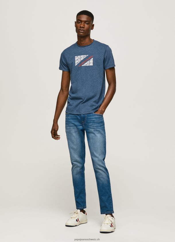 T-Shirt mit marmoriertem Logo-Print Männer Pepe Jeans Jarman 84XH6T986