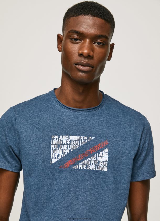 T-Shirt mit marmoriertem Logo-Print Männer Pepe Jeans Jarman 84XH6T986