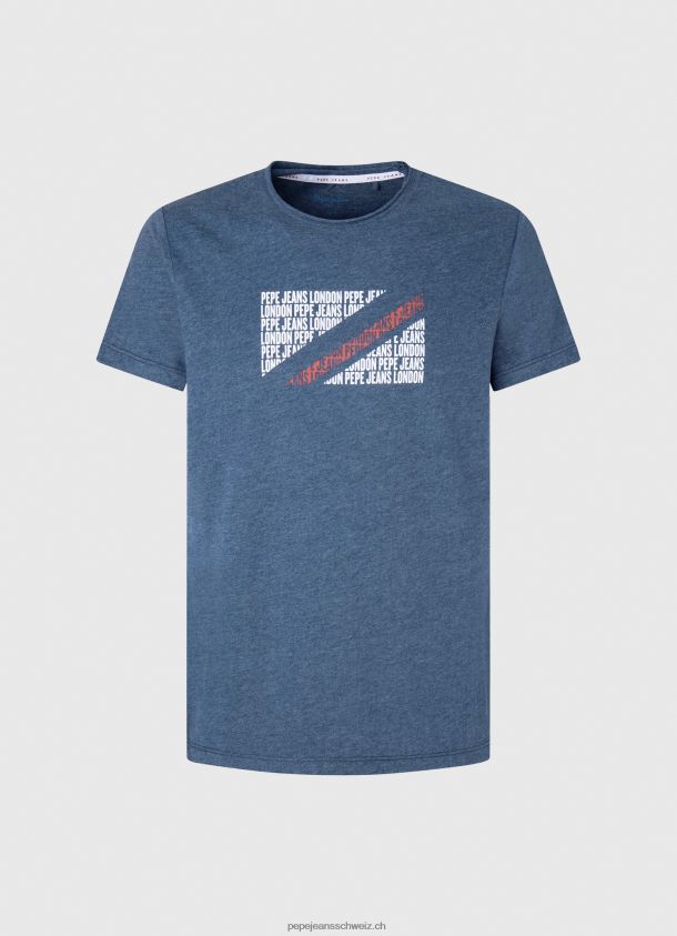 T-Shirt mit marmoriertem Logo-Print Männer Pepe Jeans Jarman 84XH6T986