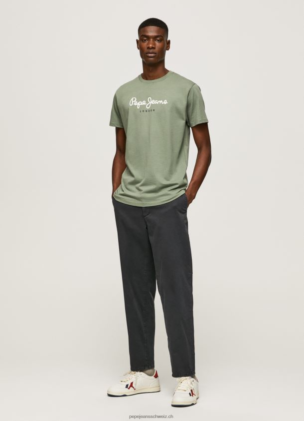 bedrucktes T-Shirt aus Baumwolle mit Logo Männer Pepe Jeans Gießen 84XH6T920