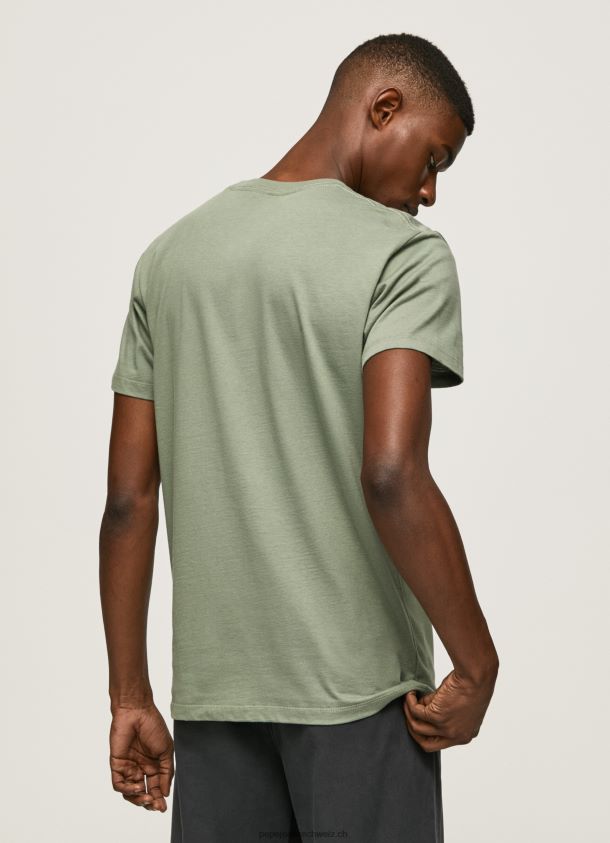 bedrucktes T-Shirt aus Baumwolle mit Logo Männer Pepe Jeans Gießen 84XH6T920