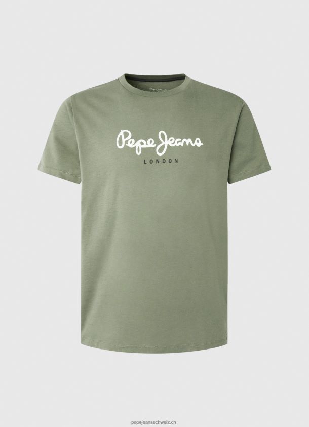 bedrucktes T-Shirt aus Baumwolle mit Logo Männer Pepe Jeans Gießen 84XH6T920