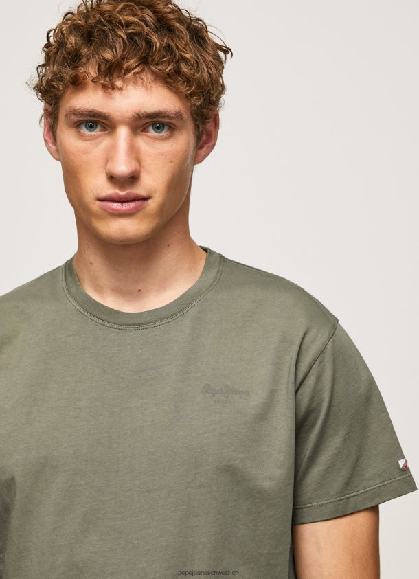 bedrucktes T-Shirt aus Baumwolle mit Logo Männer Pepe Jeans Gießen 84XH6T949
