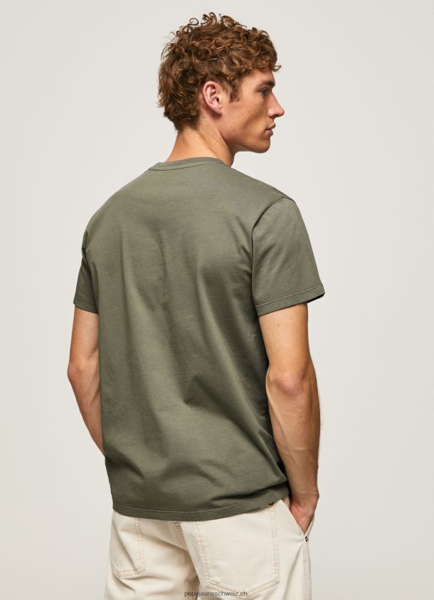 bedrucktes T-Shirt aus Baumwolle mit Logo Männer Pepe Jeans Gießen 84XH6T949