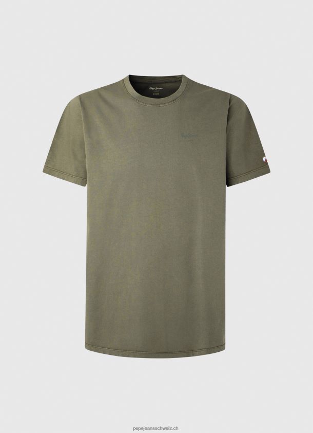 bedrucktes T-Shirt aus Baumwolle mit Logo Männer Pepe Jeans Gießen 84XH6T949