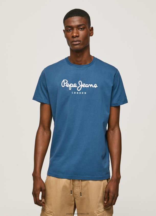 bedrucktes T-Shirt aus Baumwolle mit Logo Männer Pepe Jeans Jarman 84XH6T934