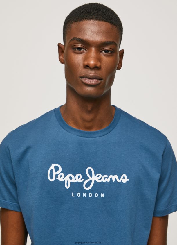 bedrucktes T-Shirt aus Baumwolle mit Logo Männer Pepe Jeans Jarman 84XH6T934