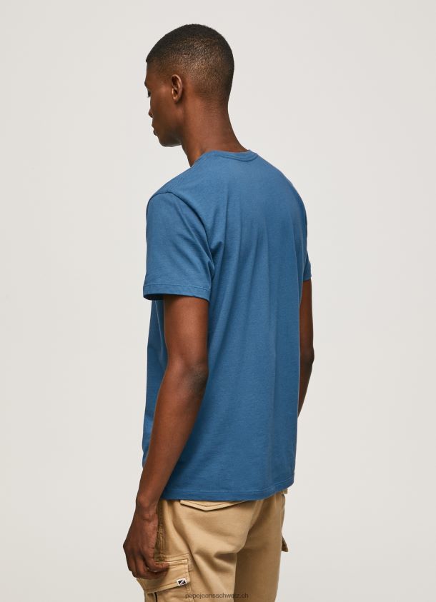 bedrucktes T-Shirt aus Baumwolle mit Logo Männer Pepe Jeans Jarman 84XH6T934