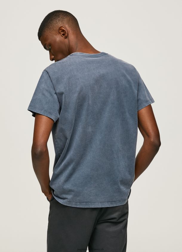 bedrucktes T-Shirt aus Baumwolle mit Logo Männer Pepe Jeans dulwich 84XH6T948