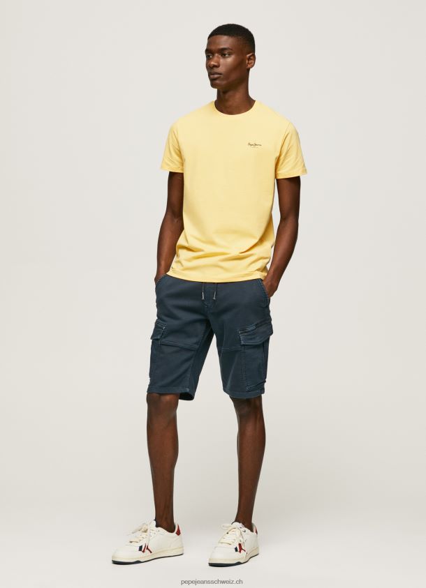 bedrucktes T-Shirt aus Baumwolle mit Logo Männer Pepe Jeans scheinen 84XH6T943