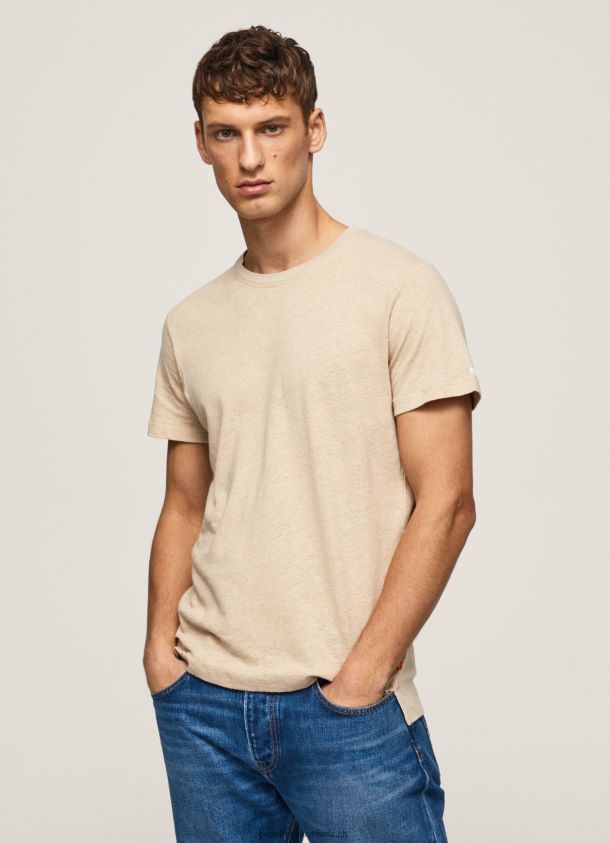 schlichtes T-Shirt aus Baumwolle Männer Pepe Jeans Malz 84XH6T996