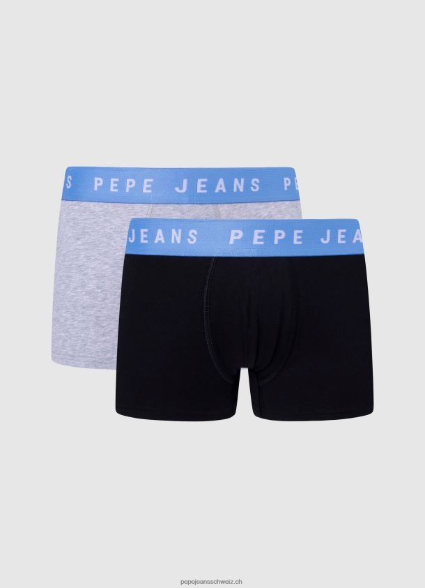 2er-Pack Boxershorts aus elastischer Baumwolle Männer Pepe Jeans Schwarz 84XH6T1143