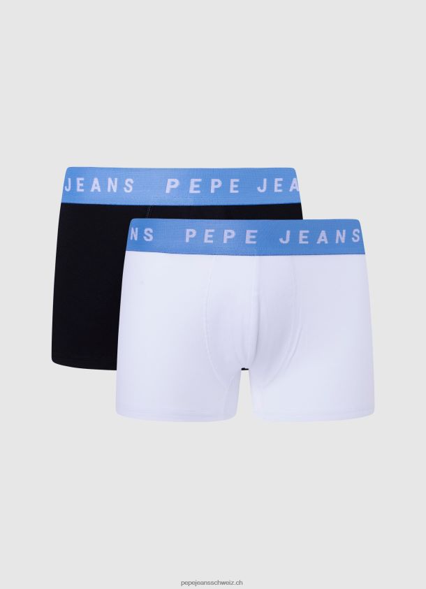 2er-Pack Boxershorts aus elastischer Baumwolle Männer Pepe Jeans Weiss 84XH6T1146