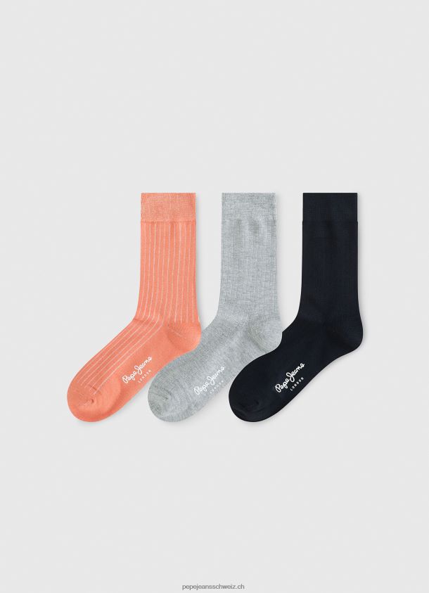 3er-Pack lange Socken Männer Pepe Jeans Zedernholz 84XH6T1165