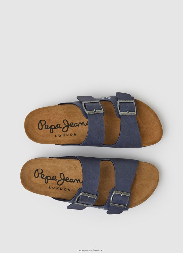 Double Chicago anatomische Sandalen Männer Pepe Jeans Marine 84XH6T1272