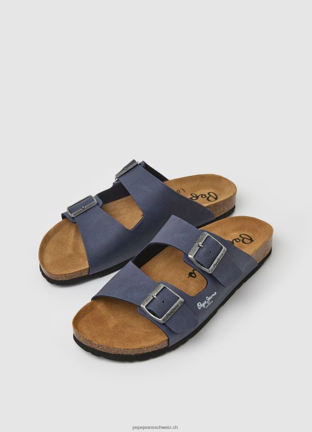 Double Chicago anatomische Sandalen Männer Pepe Jeans Marine 84XH6T1272