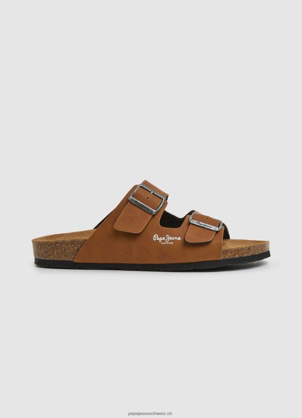 Double Kansas anatomische Sandalen Männer Pepe Jeans bräunen 84XH6T1281