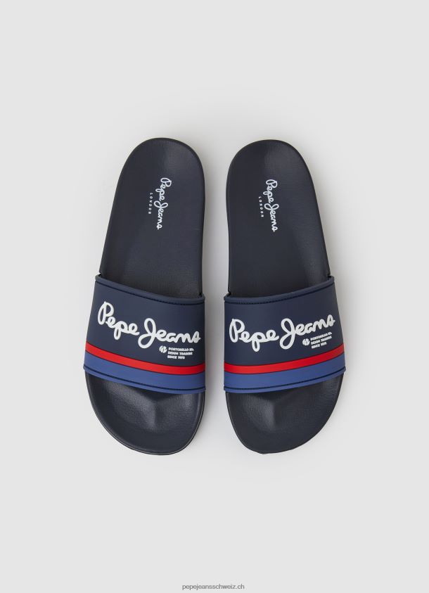 Slider Portobello Beach Flip Flops Männer Pepe Jeans Marine 84XH6T1260