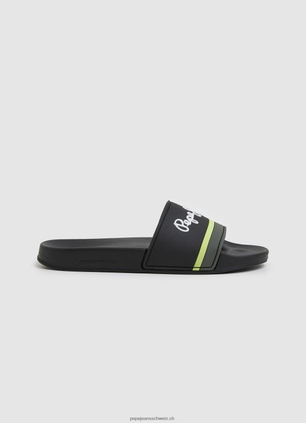 Slider Portobello Beach Flip Flops Männer Pepe Jeans Schwarz 84XH6T1261