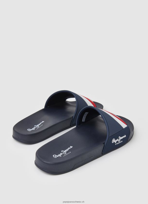 Slider-Textur-Strand-Flip-Flops Männer Pepe Jeans Marine 84XH6T1264