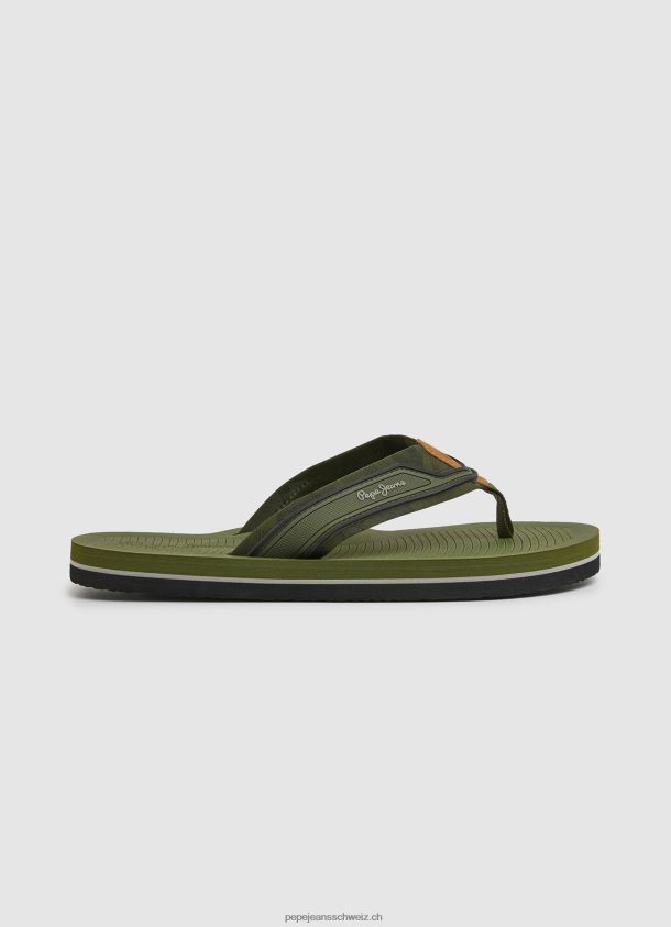 South Beach Camu Beach Flip-Flops Männer Pepe Jeans khakigrün 84XH6T1280