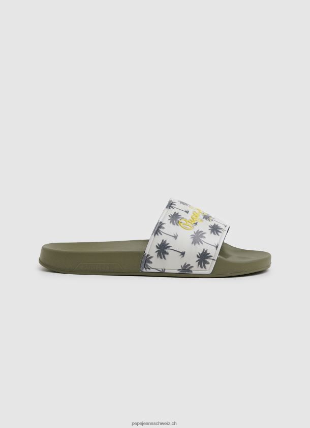 Strand-Flip-Flops mit Slider-Print Männer Pepe Jeans khakigrün 84XH6T1282