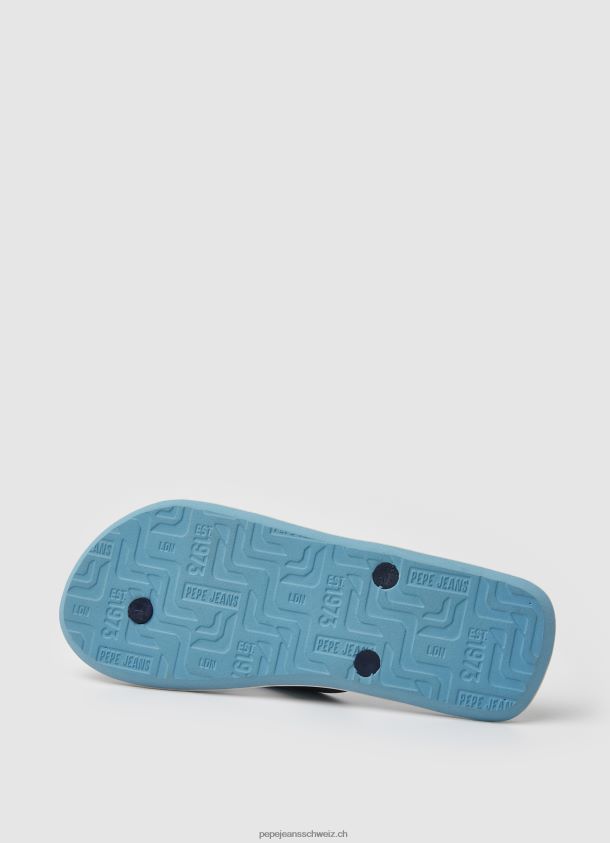 Wal-Regenwald-Strand-Flip-Flops Männer Pepe Jeans Marine 84XH6T1287