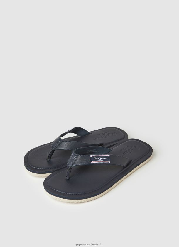 Windsurf-Strand-Flip-Flops Männer Pepe Jeans Marine 84XH6T1276
