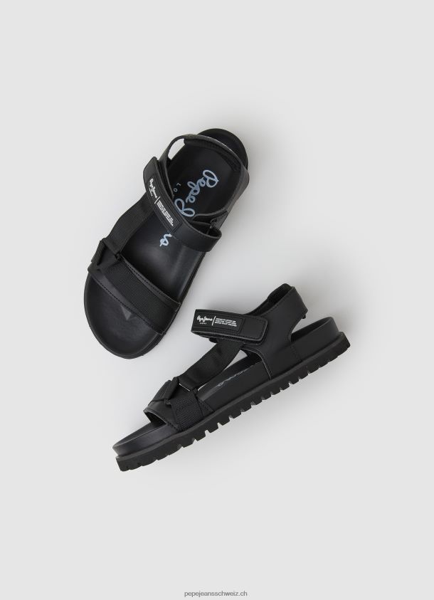 anatomische Sandalen aus Kork Männer Pepe Jeans Schwarz 84XH6T1279
