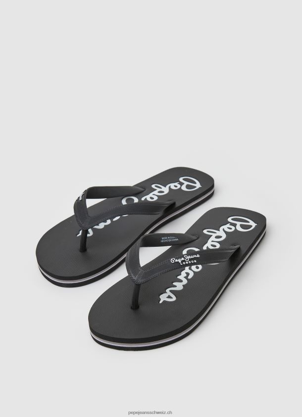 bay beach einfache strandflipflops Männer Pepe Jeans Schwarz 84XH6T1265