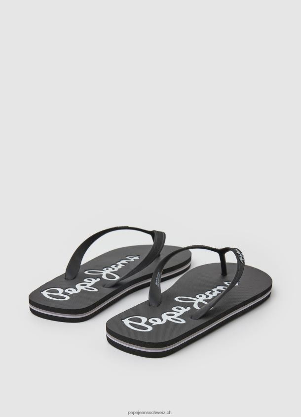 bay beach einfache strandflipflops Männer Pepe Jeans Schwarz 84XH6T1265