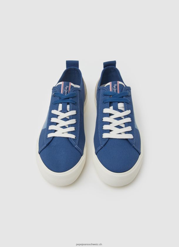 Allen Flag vulkanisierte Turnschuhe Männer Pepe Jeans Indigo 84XH6T1204