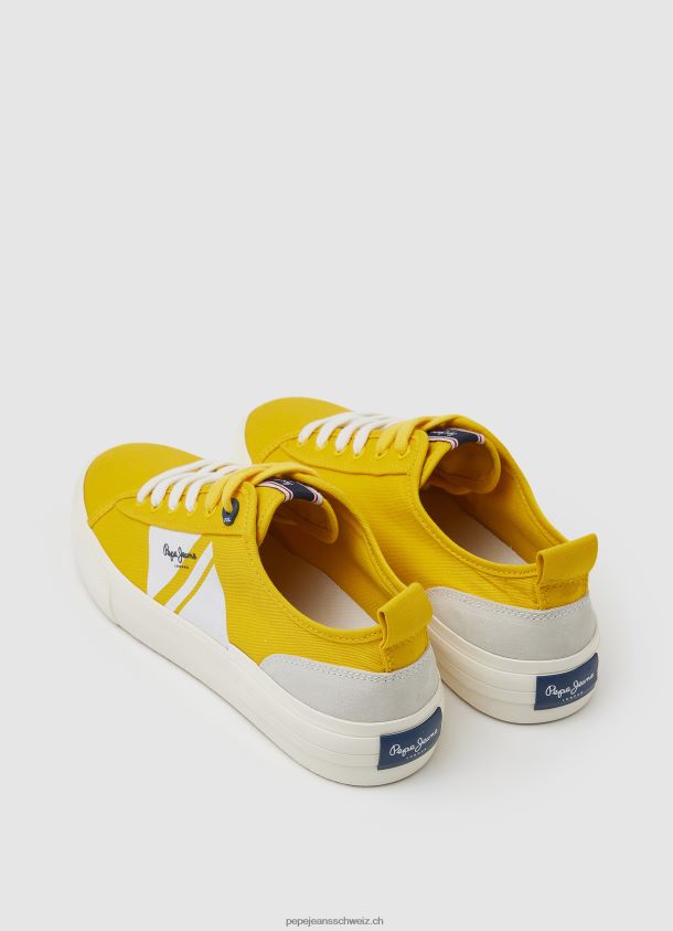 Allen Flag vulkanisierte Turnschuhe Männer Pepe Jeans Rugby-Gelb 84XH6T1203