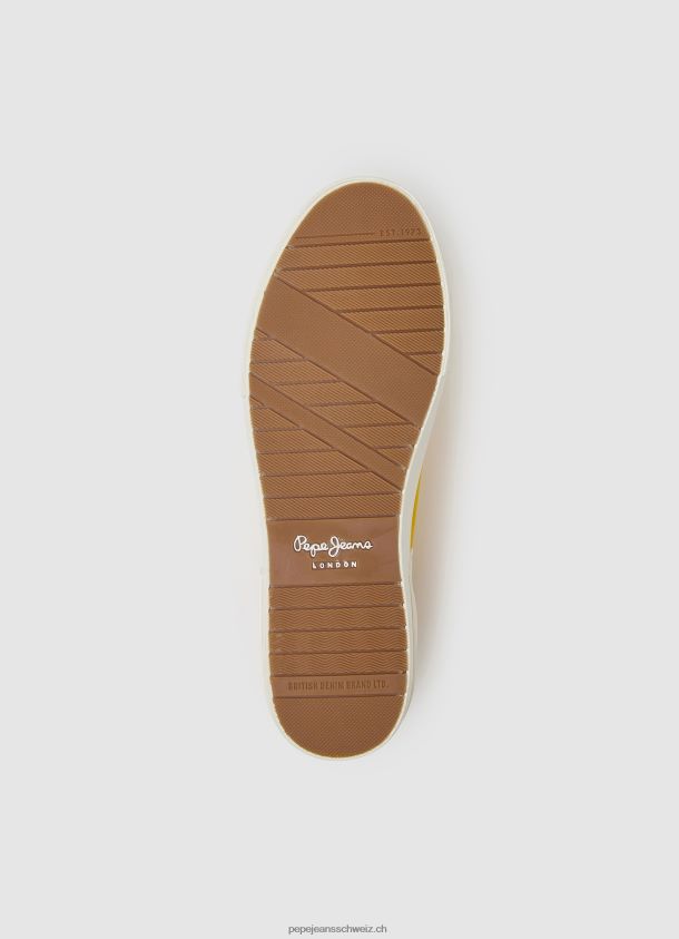 Allen Flag vulkanisierte Turnschuhe Männer Pepe Jeans Rugby-Gelb 84XH6T1203