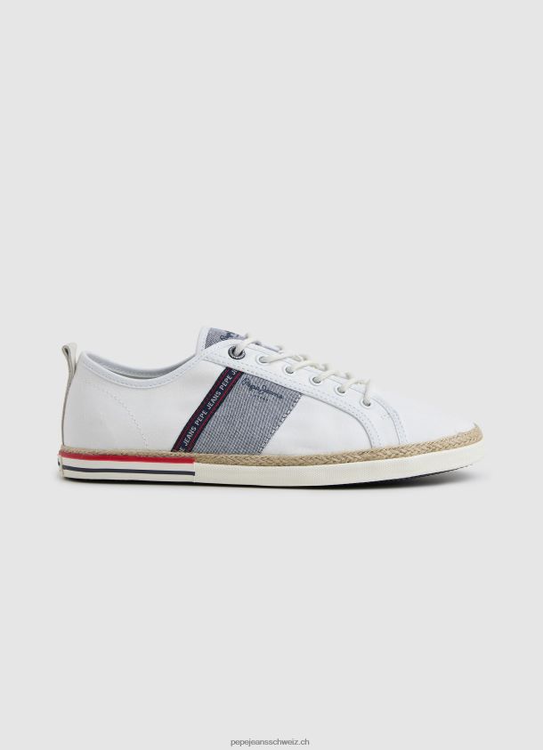 Blücher Segeltuchturnschuhe Männer Pepe Jeans Weiss 84XH6T1216