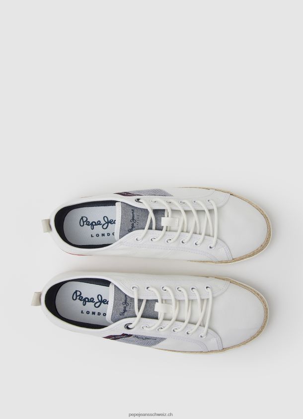 Blücher Segeltuchturnschuhe Männer Pepe Jeans Weiss 84XH6T1216