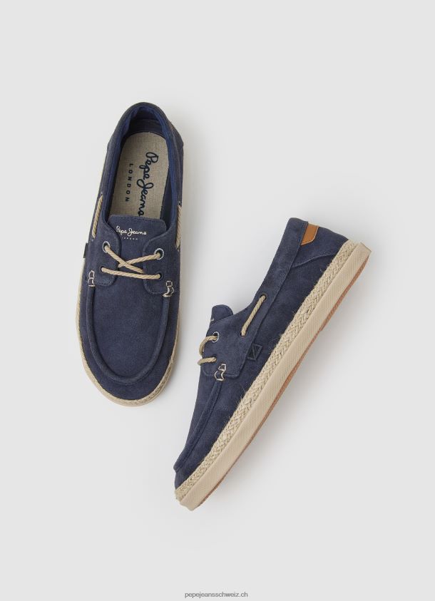 Bootsturnschuhe aus Wildleder Männer Pepe Jeans Ozean 84XH6T1193